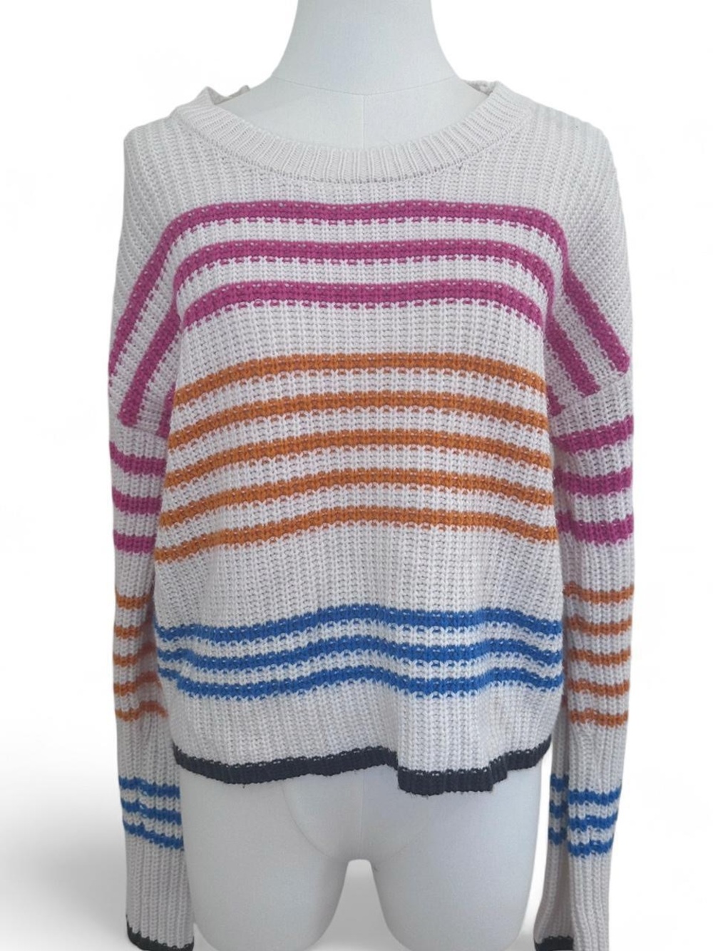 Blue Rain Women's Multicolor Striped Sweater - Medium